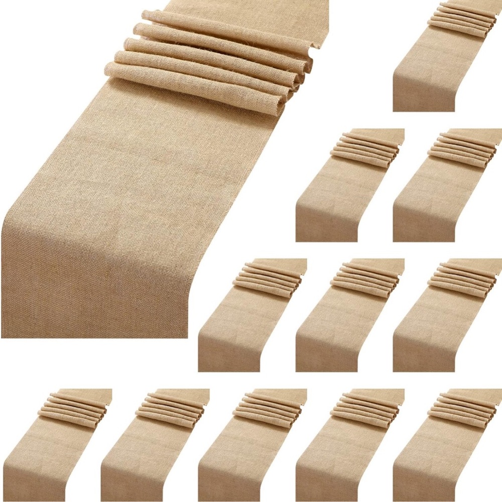 Burlap table runner